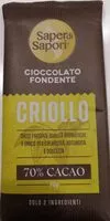 Mängden socker i Cioccolato fondente Criollo 70%