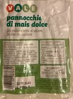 Mängden socker i Pannocchie di mais dolce