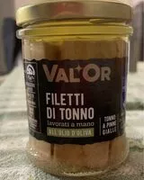 Mängden socker i Filetti di tonno