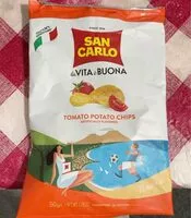 Mängden socker i Tomato potato chips