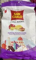 Mängden socker i Paprika potato chips