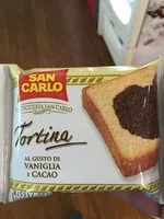 Mängden socker i Tortina al gusto vaniglia e cacao