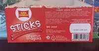 Mängden socker i sticks al gusto di fragola