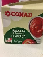 Mängden socker i Passata di pomodoro classica conad