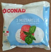 Mängden socker i 3 Mozzarelle