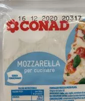 Mängden socker i Mozzarella Per Cucinare In Trancio 250G