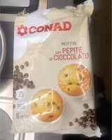 Mängden socker i Muffin Con Pepite Di Cioccolato