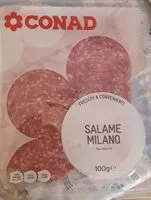 Mängden socker i Salame Milano conad