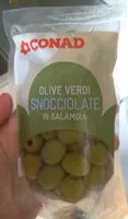 Mängden socker i Olive verdi snocciolate in salamoia