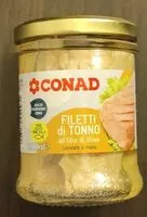 Mängden socker i Filetti di tonno all'olio d'oliva
