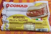 Mängden socker i Wurstel pollo e tacchino