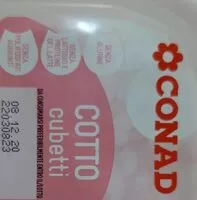 Mängden socker i Prosciutto cotto a cubetti