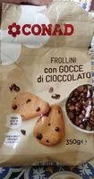 Mängden socker i Frollini con gocce di cioccolato