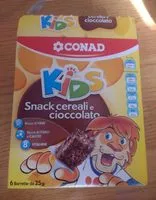 Mängden socker i Snack cereali e cioccolato