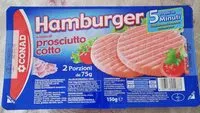 Mängden socker i Hamburger a base di prosciutto cotto