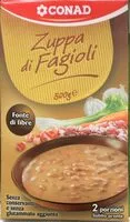 Mängden socker i Zuppa di fagioli