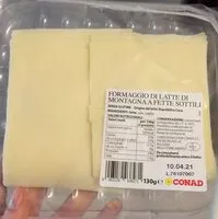 Mängden socker i Formaggio di latte di montagna