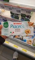 Mängden socker i Piacersi conad yogurt avena e noci