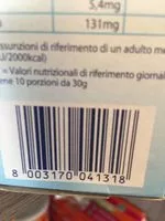 Mängden socker i Cereali piacersi