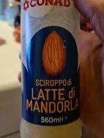 Mängden socker i Sciroppo di latte di mandorla