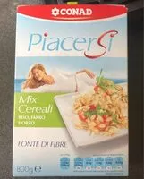 Mängden socker i Mix cereali riso, farro e orzo
