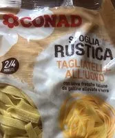 Mängden socker i Tagliatelle all'uovo