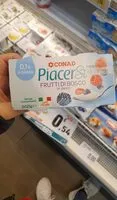 Mängden socker i Piacersi frutti di bosco yogurt