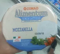 Mängden socker i Mozzarella alimentum