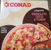 Mängden socker i Pizza conad prosciutto e funghi
