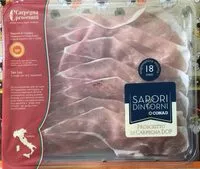 Mängden socker i Prosciutto di carpegna dop
