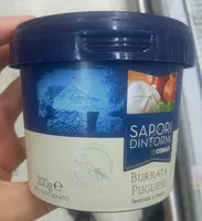 Mängden socker i Burrata pugliese