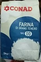 Mängden socker i Farina di grano tenero 00