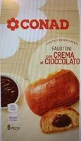 Mängden socker i Fagottini con crema al cioccolato