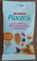 Mängden socker i Goji Mirtilli Semi di Girasole e Mandorle