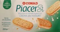 Mängden socker i PiacerSi Biscotto ai cereali ripieno di CREMA allo YOGURT