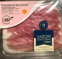 Mängden socker i Prosciutto di san daniele dop