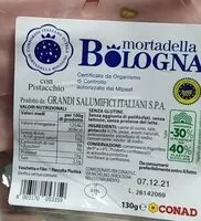 Mängden socker i Mortadella Bologna Conad