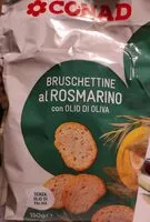 Mängden socker i Bruschette al rosmarino con olio d'oliva