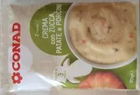 Mängden socker i Crema con zucca patate e porcini