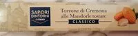 Mängden socker i Torrone di Cremona alle mandorle tostate