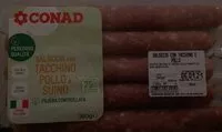 Mängden socker i Salsiccia con tacchino pollo e suino