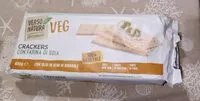 Mängden socker i Crackers con farina di soia