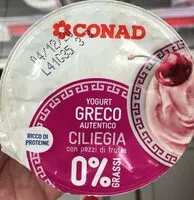 Mängden socker i Yogurt greco 0% ciliegia
