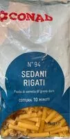 Mängden socker i Sedani rigati
