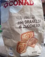 Mängden socker i Frollini con granelli di zucchero