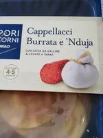 Mängden socker i Cappellacci burrata e 'nduja