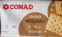 Mängden socker i Cracker integrali