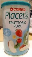 Mängden socker i Piacersi fruttosio puro