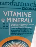 Mängden socker i Vitamine e minerali