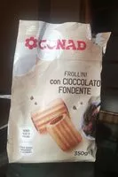 Mängden socker i Frollini con cioccolato fondente